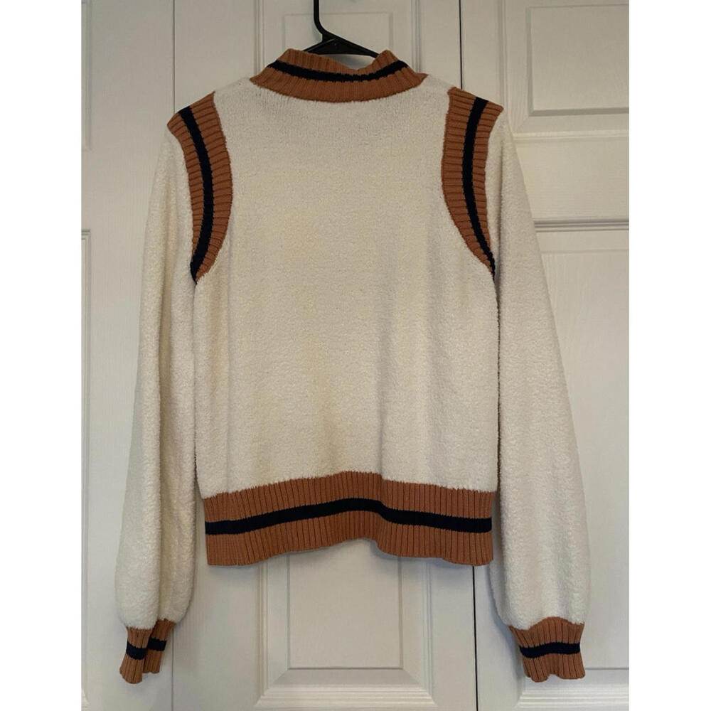 Anthropologie Soft Terry Cardigan Sweater Medium - Picture 3 of 6